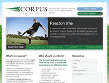 Tablet Screenshot of corpustraining.com